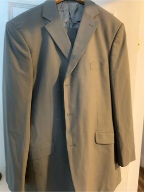 Balmain Full Suit Gray Sport Coat Classic Cut
